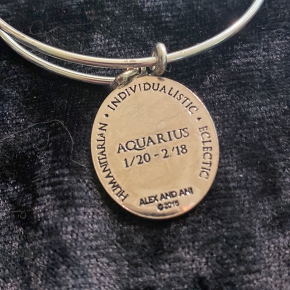 Alex and Ani Aquarius silver bangle bracelets - Picture 5 of 5
